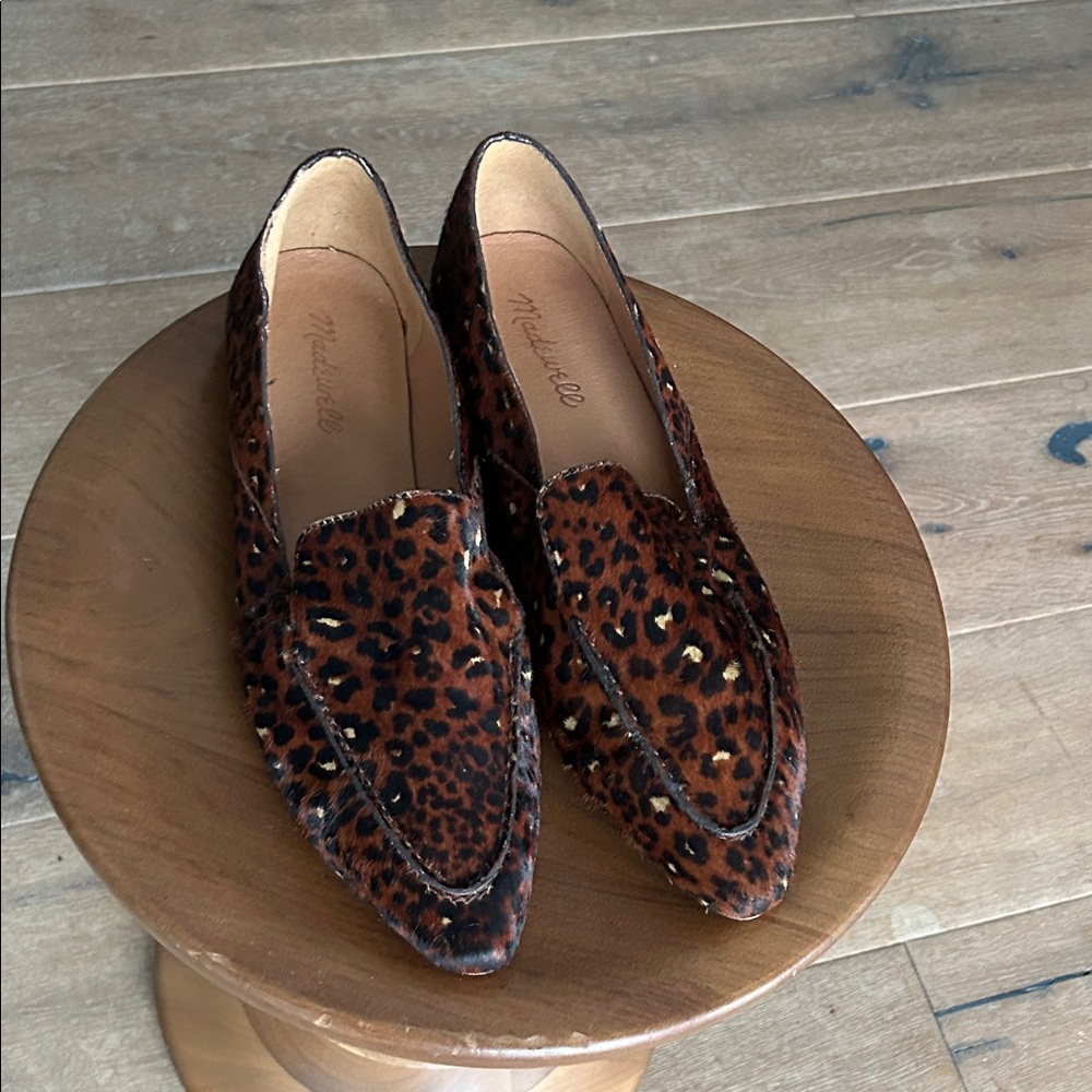 Madewell Leopard Patterned Hair hide Loafers